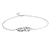 Handcuff Interlocking Hotwire Anklet Lucky Charm Anklet Link Ankle Bracelet For Women 925 Sterling Silver 9 To 10 Inch
