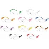 Gateway Safety 4699 StarLite Gumballs Safety Glasses, Clear Lens, All Colors Included (Pack of 10)