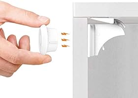 Baby Safety Magnetic Cupboard Locks - 10 Pack Child Proof Cupboard Catches and Locks, No Screws or Drilling, Easy Install...