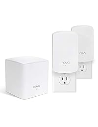 Tenda Nova Sistema WiFi de malla para todo el hogar   sustituye a Gigabit AC WiFi enrutador y extensores, doble correa, funciona con  Alexa, construido para Smart Home, hasta 43,055.7 ft² Cobertura (MW5 3 PK).