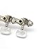 Metallor Guitar String Tuning Pegs Machine Heads Tuning Keys Tuners Double Hole for Folk Acoustic Guitar 3L 3R Chrome.