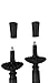 Denazo Outdoors - Anti Shock /All Terrain /All Condition /Hiking / Walking / Trekking Poles - Pack of 2 – Plus Bonus Carrying Case