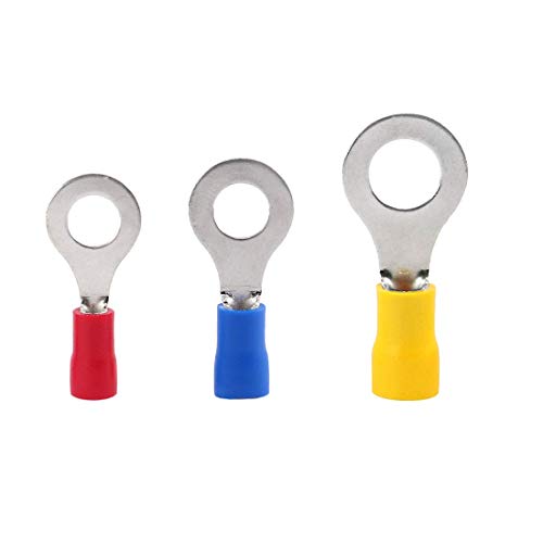 135 PCS Assorted Insulated Ring Wire Connectors Electrical Crimp Terminals