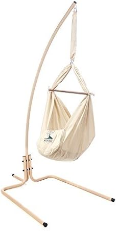 Nonomo Federwiege Babyhangematte Hangewiege Mit Gestell Design Bio Baumwolle Kba Amazon De Kuche Haushalt