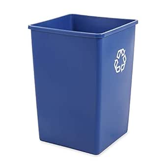 Rubbermaid FG395873 - Cubo de basura de reciclaje cuadrado, capacidad