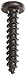Small Parts 1016APPB Steel Sheet Metal Screw, Black Oxide Finish, Pan Head, Phillips Drive, Type A, #10-12 Thread Size, 1