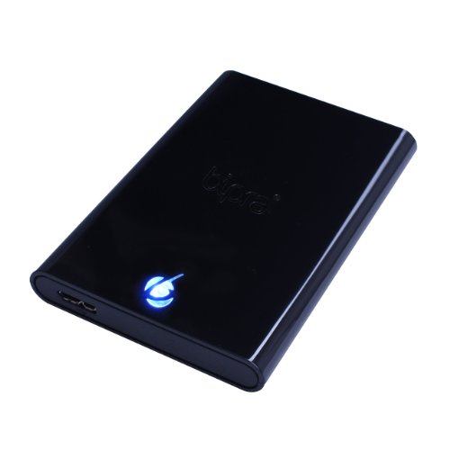 Bipra S3 2.5 inch USB 3.0 NTFS Portable External Hard Drive - Black (250GB)