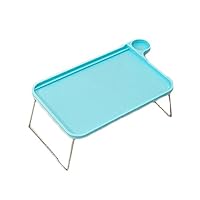 super1798 Portable Tablet Table Desk Foldable Computer Notebook Tray Stand for Bed Sofa (Blue)