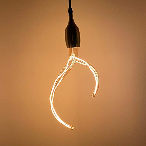 HOOBAY Vintage LED Bulbs Edison Filament Light Bulbs No Flicker Dimmable 6W 230V 2200K Warm White E27 Bottle Design Amber Retro Screw LED Bulb Home