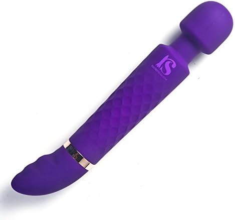 ❤ Rocket Sensations ® Equinox Waterproof USB Rechargeable Dual Motor Cordless Therapeutic Handheld Powerful Wand Massager (Purple) - Used for Acupressure, Muscle Aches &amp; Sports Massage