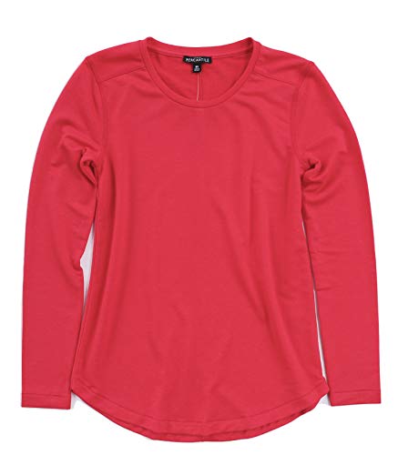 J.Crew Mercantile Women's Long-Sleeve Drapey T-Shirt, Spectrum red, S