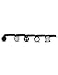 ORAZIO 10PCS 18G 316L Stainless Steel Nose Stud Rings L-Shape Labret Nose Studs Bone CZ Opal Piercing Jewelry Silver-tone and Black