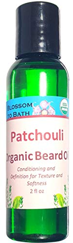 Blossom to Bath Organic Beard Oil, Patchouli (2 ounce)