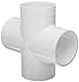 Spears 420 Series PVC Pipe Fitting, Cross, Schedule 40, 1/2