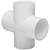 Spears-420-Series-PVC-Pipe-Fitting-Cross-Schedule-40-Socket