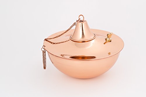 Legends Direct Maui Tabletop, Landscape Torch, Patio Light, Tabletop Lantern, Lighting (Smooth Copper)