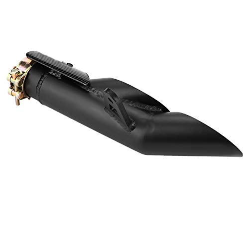 Suuonee Exhaust Pipe, Universal Glossy Black 51mm Motorcycle Slip on Exhaust Muffler Rear Pipe Tailpipe - Thumbnail 5