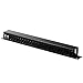 Lancher 19 Inch 1U Cable Management Horizontal Cable Rack Mount Manager with mounting Screws for Service Rack Cabinet 24 Slot Finger Duct with Cover