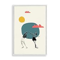 Framed Canvas Wall Art Abstract Colorful Canvas Prints Home Artwork Decoration for Living Room,Bedroom - 16x24 inches