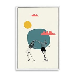 signwin Framed Canvas Wall Art Abstract Colorful Canvas...