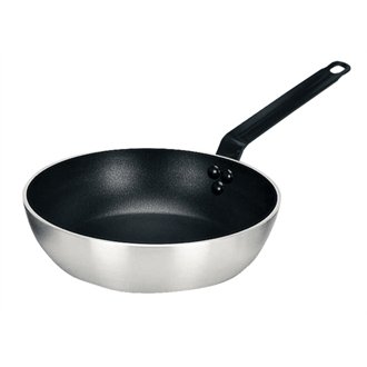 Nextday Catering T298 Flared Sauté Pan, Heavy Duty, Aluminium, Non-stick, 200 mm Diameter