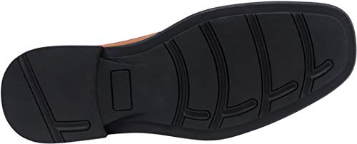 VEPOSE Men's Dress Shoes Slip On Formal Oxfords Square Toe Loafer Shoes(10.5,Loafers-817A-Yellow Brown)