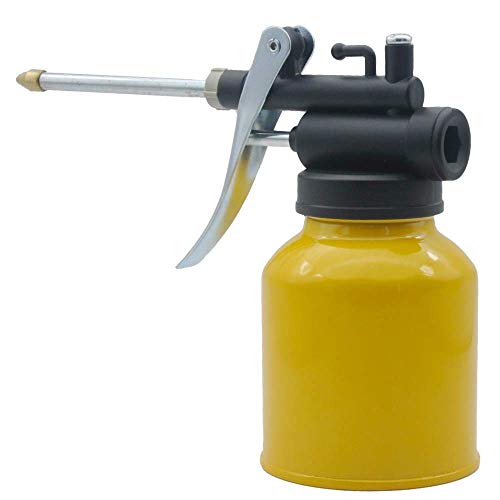 Junchi High Pressure Pistol Hand Pump Oil Can with 2 Kinds Oiler Can Spout Nozzle