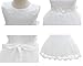Silver Mermaid Baby Girls Christening Baptism Dress 2 Piece Floral Lace Baptism Gown Christening Dress Set(6M,White)