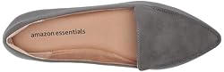 Amazon Essentials Women's Loafer Flat, Charcoal, 6