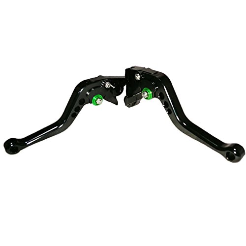 Unlimited 6 Adjustable Position Black Brake Clutch Lever for Kawasaki ZX6R/ZX636R/ZX6RR 00-04, ZX10R 04-05, Z1000 03-06, VERSYS 1000 12-14, ZZR600 05-09, ZX9R 00-03, ZX12R 00-05