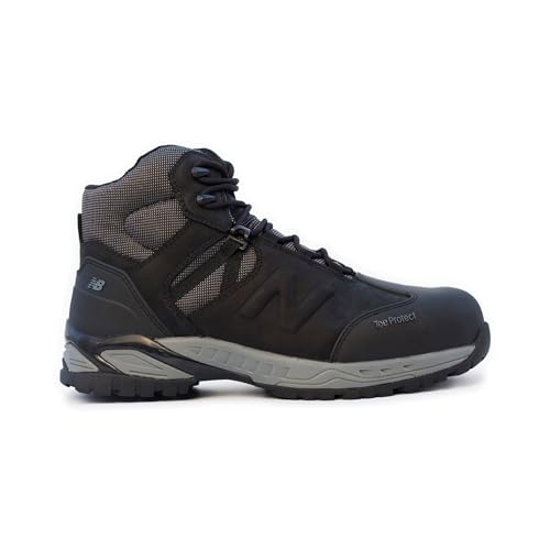 New Balance Allsite Composite Toe Work Boots for Men - Waterproof, Non-Slip Safety Shoes for Industrial and Construction