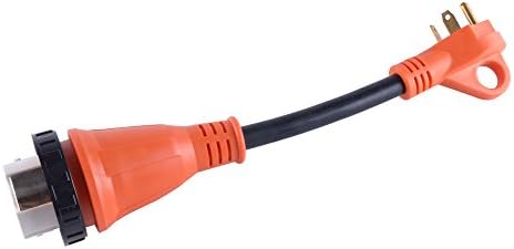 GoWISE Power 12-Inch Electrical Adaptor Twist Lock w/ Handle for Male Plug - 10AWG (30M/50F Twist Lock w/ Handle for Male Plug - 10AWG)