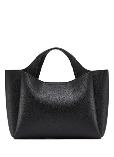 Willa Mini Satchel 100% Poliuretano, da donna, S, Nero e argento, Small
