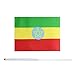 50 Pack Hand Held Small Mini Flag Ethiopia Flag Ethiopian Flag Stick Flag Round Top National Country Flags,Party Decorations Supplies For Parades,World Cup,Sports Events,International Festival