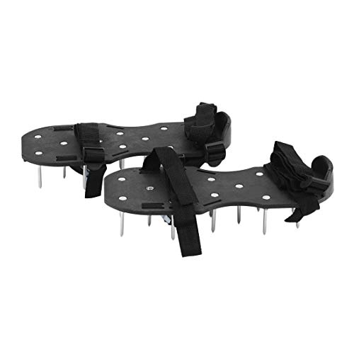 2 PCS Epoxy Floor Paint Spikes Shoes Garden Lawn Shoe Aerator Aerating Sandals Shoes Garden Lawn Care Tool Sandals - Black - Thumbnail 6