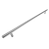 Cosmas® 404-320SS True Solid Stainless Steel Construction 3/8 Inch Slim Line Euro Style Cabinet Hardware Bar Handle Pull - 12-5/8