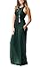 GRECERELLE Women's Sleeveless Long Maxi Summer Casual Dresses, Dark Green, X-Large
