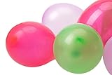 MESHA Balloons Inflate with Water/Hydrogen/Helium for Home Decoration Party/Games Assorted Color 5 inch (72 Pcs) - USA SELLER