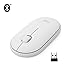 Logitech Pebble M350 Wireless Mouse with Bluetooth or USB - Silent, Slim Computer Mouse with Quiet Click for Laptop, Notebook, PC and Mac - Off White