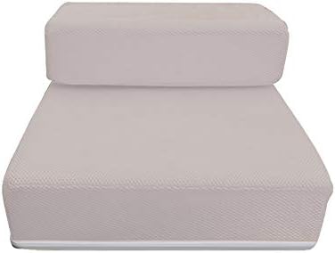 H87yC4ra 2-Step Mesh Folding Pet Dog Ramp Stairs Puppy Cat Animal Mat Bed House Cushion - Grey