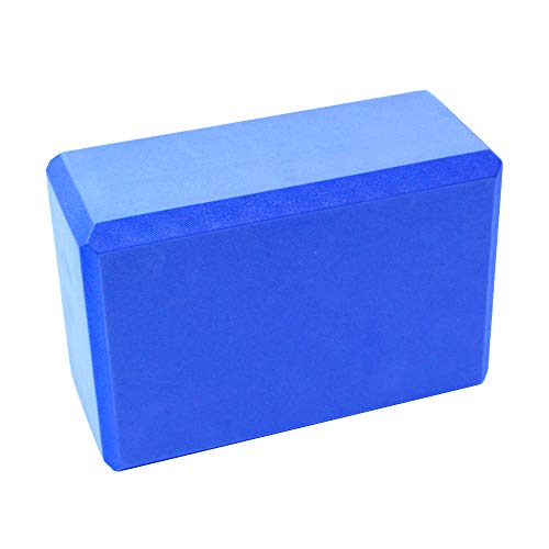 Sol Living EN-YP-FB001-BL Yoga Block - Compact Durable High Density EVA Foam Block for Balance and Stability Exercise Fitness Pilates and Yoga Accessory, Blue - Thumbnail 3