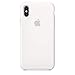 iPhone Xs Max 6.5 inch (2018) White Liquid Silicone Case,Gel Rubber Protection Shockproof Cover Case Drop Protection Case (White)