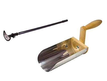 ANTARRIS Redecker Dachrinnenreiniger + Dachrinnenschaufel im Set, mit Teleskopstange, leicht in der Handhabung