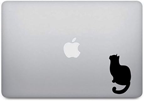 Black Cat #2 MacBook Decal - Kitten Kitty Sticker Removable Vinyl Skin for Apple MacBook Pro Air Mac Laptop - G009K