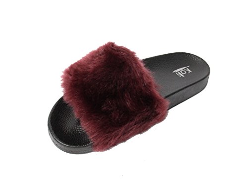 kali shoes fur slides
