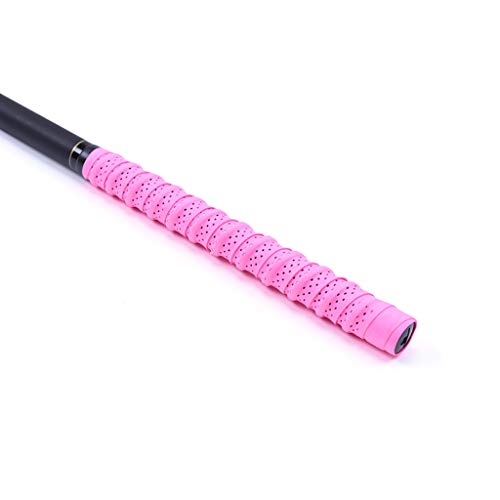 huanban072 Badminton Racket Grip Tape Tennis Handle Absorbent Pad Soft Anti-Slip Overgrip Breathable Holes Grip Tape (Black) - Thumbnail 5