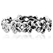 925 Sterling Silver Hawaiian Plumeria Flower Eternity Band Ring - Size 6