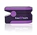 Zacurate Pro Series 500DL Fingertip Pulse Oximeter Blood Oxygen Saturation Monitor with Silicon Cover, Batteries and Lanyard (Royal Violet)