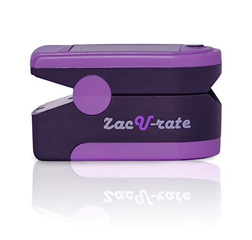 Zacurate Pro Series 500Dl Fingertip Pulse Oximeter Blood Oxygen Saturation Monitor With Silicon Cover, Batteries & Lanyard (Royal Purple) - Thumbnail 5