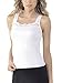VASSARETTE Women's Microfiber Camisole 17072, White Ice, Medium